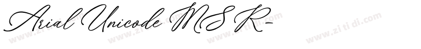 Arial Unicode MS R字体转换